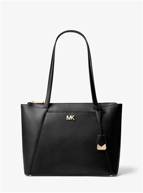 Michael Kors Maddie Medium Crossgrain Leather Tote